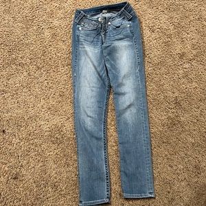 True Religion skinny jeans.